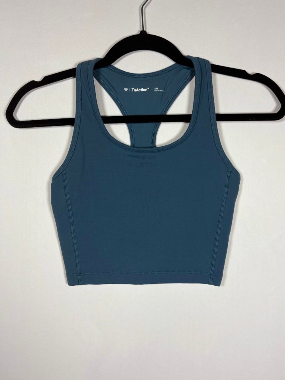 Aritzia TNA Tread Sports Bra Crop Top Slate Blue Womens Size 2XS